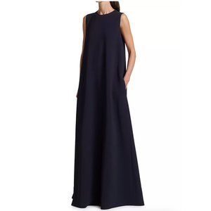 The Row Eno Cady dress in Navy Blue size 4 (MSRP $4,550)
